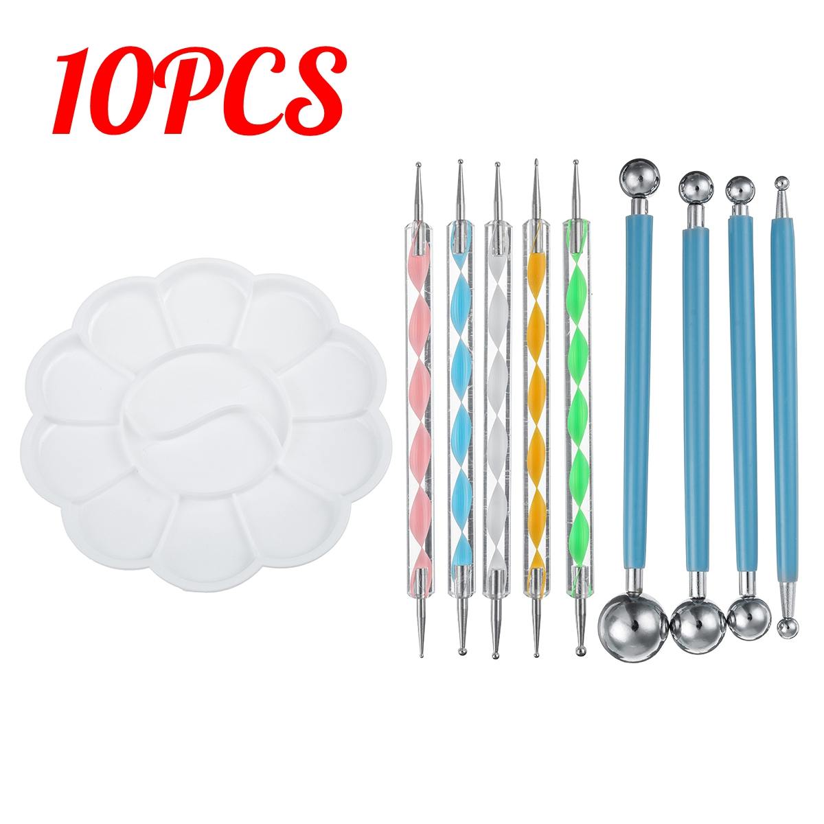 Juego de punteo de Mandala para pintura de rocas para mujer: 10 pcs