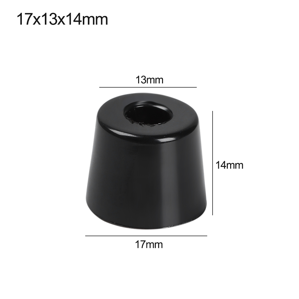 10 Stuks Speaker Kast Meubels Stoel Tafel Doos Conische Rubber Voet Pad Rvs Stand Schokdemper Stroefheid: Geborsteld Zilver