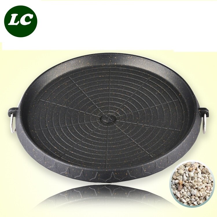 32cm BBQ Cookware outdoor cooking utensils barbecue plate grill plate outdoor nonstick stainless steel titanium furnace