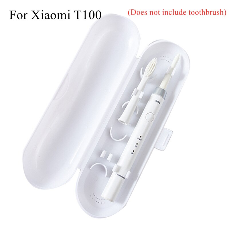 Boîte de voyage pour brosse à dents électrique Xiaomi T100/T300, mallette de rangement pour brosse à dents électrique, protection pour brosse à dents électrique: WHITE