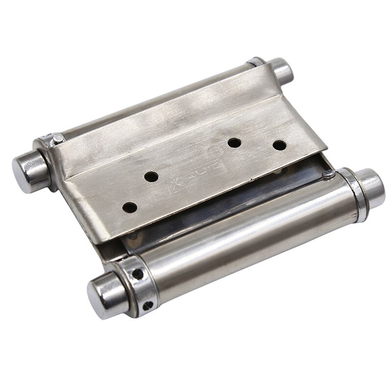 Double Open Door Hinge Stainless Steel Spring Auto Closing Fold Hinges Two-way Open Door Bar Fence Cowboy Door Hardware