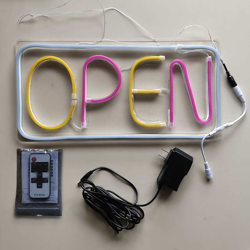 N129 Store Advertising Open Sign Boards Led Board Display LED Working Shop Banner Neon Business Billboard