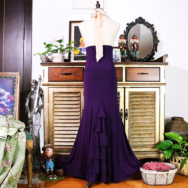 Spanish dance dress Flamenco dance practice skirt Flamenco skirt spanish skirt dance wear women ESS13: M