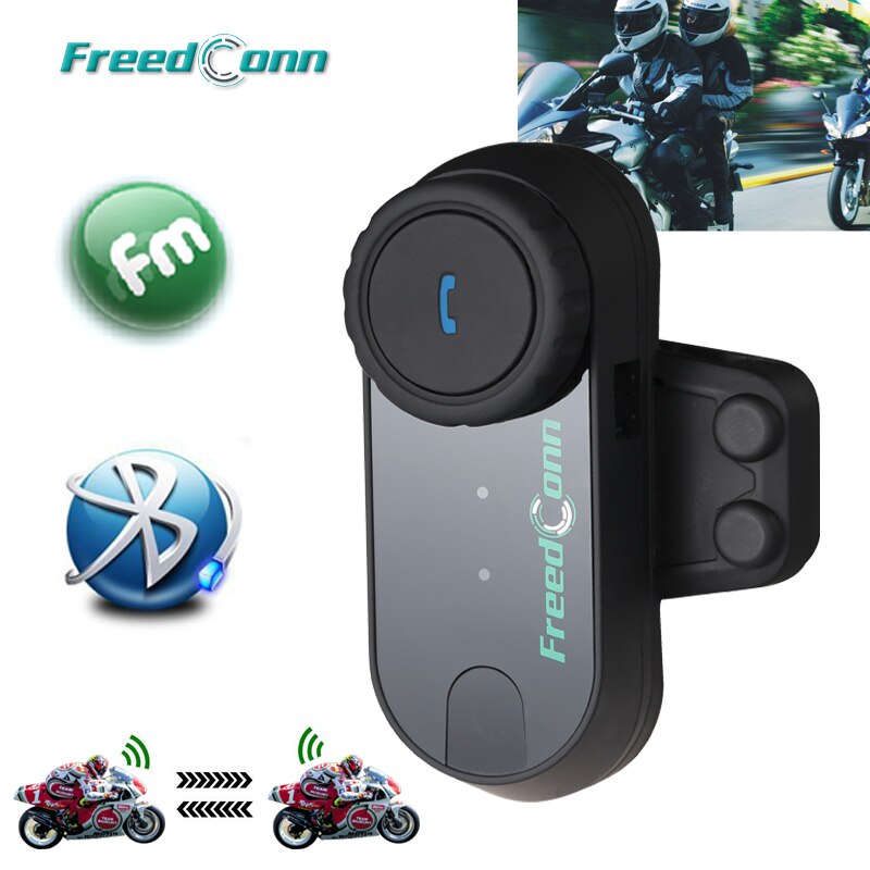 Freedconn T-COMVB Fm Radio Bluetooth Interphone Motorhelm Draadloze Headset Intercom Zachte Harde Hoofdtelefoon