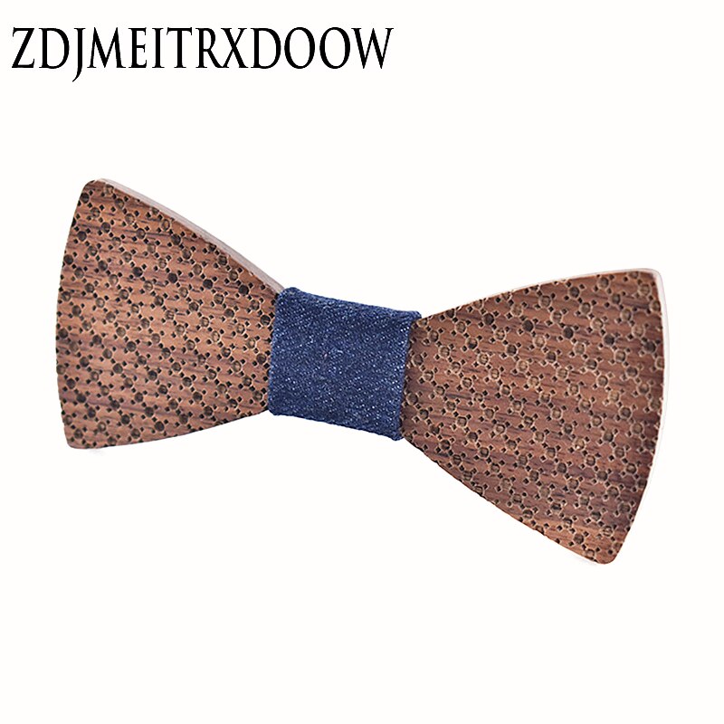 Zdjmeitrxdoow mærke til mænd polkaprikkede butterfly træsløjfe ægteskab bryllup krawatte butterfly til mænd
