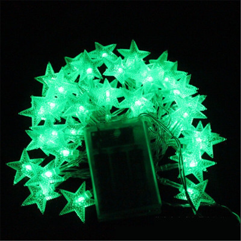 LED Star String Lights 2 M/5 M/10 M LED Fairy Lights Kerst Bruiloft decoratie Verlichting Batterij bedienen fonkel