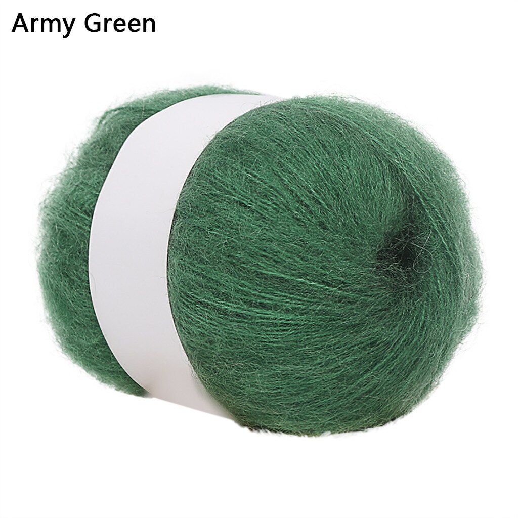 Wool Thread DIY Woven Yarn Hand Knitting Crocheted Blanket Crochet Yarn пряжа нитки для вязания knitting рукоделие кашемир 20: Army Green