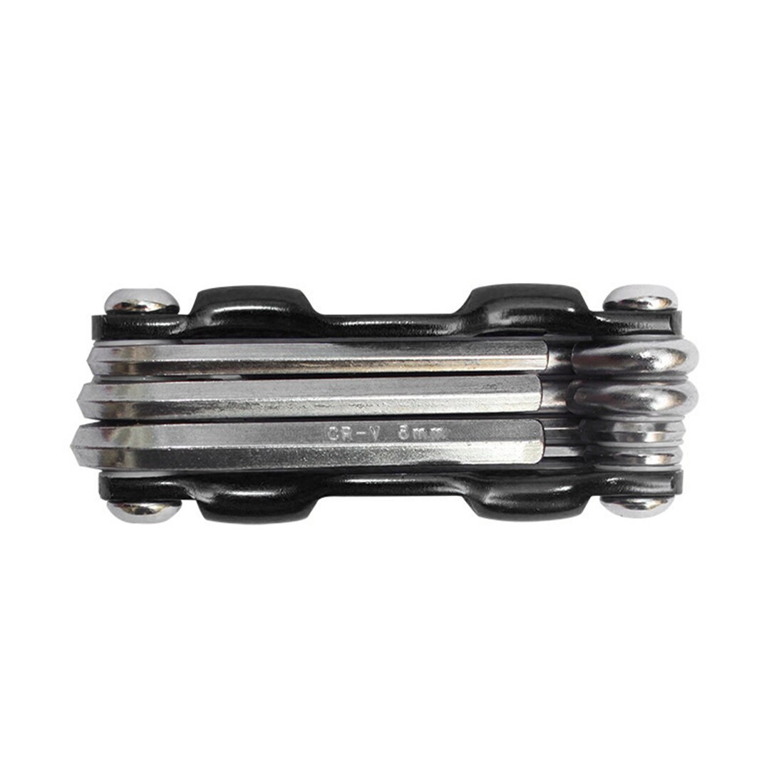 Herramienta de destornillador de Kit de herramientas de reparación de bicicletas hexagonal multifunción 7 en 1 para bicicleta de montaña MTB herramienta de reparación de bicicletas: black