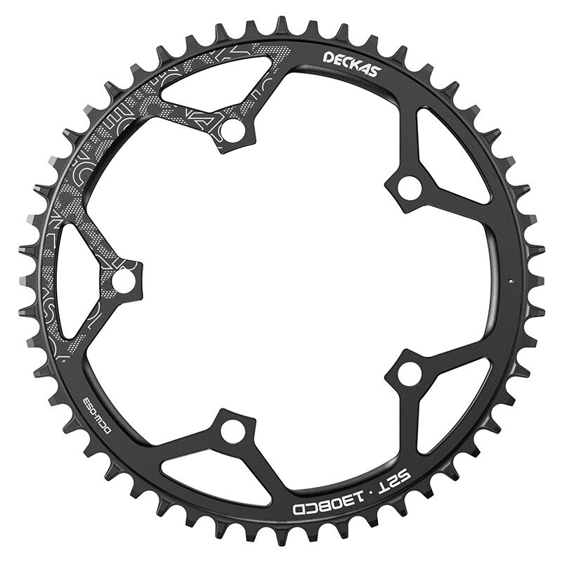 Deckas-platos y bielas redondos para bicicleta de montaña, plato para bielas, 130BCD, 50T/52T/54T/56T/58T, 130mm