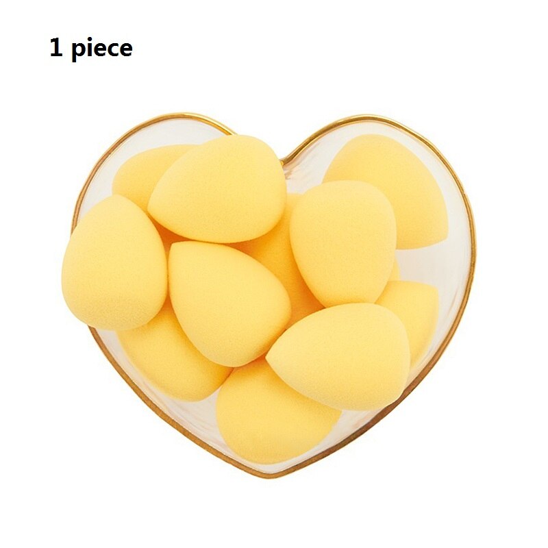 1piece Mini Soft Makeup Foundation Cosmetic Puff Water Gourd Shape Make Up Sponges Smooth Face Makeup Tools: 01