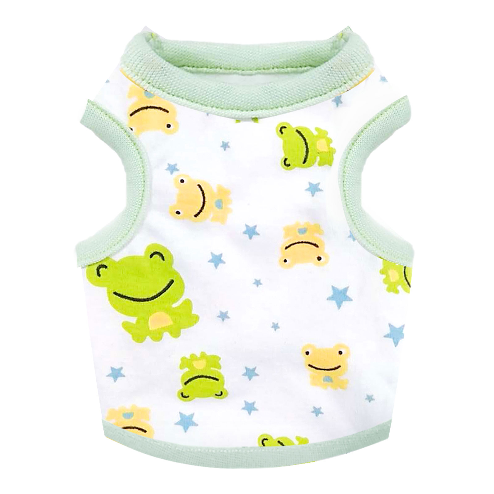 T-Shirt d'été fin et respirant pour chien de petite et moyenne taille, imprimé dessin animé mignon, vêtements Chihuahua Yorkshire GlaPet,: XL / green