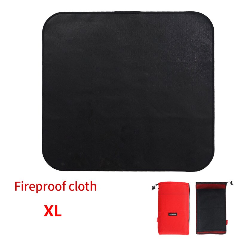 Outdoor Camping Silicone Fireproof Cloth Picnic Barbecue Heat Insulation Pad Fame Retardant Cloth Fire Blanket Glass Fiber Cloth: XL