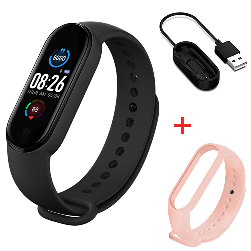 M5 Smart Band Bluetooth Bracelet Sport Smart Watch Fitness Tracker Pedometer Heart Rate Monitor Wristband for Android IOS: 5