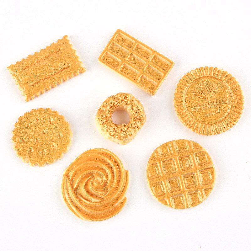 Artisanat en résine biscuits Donuts | Miniature Kawaii Cabochon, Scrapbooking adapté au téléphone, embellissements de téléphone, bricolage 20 pièces