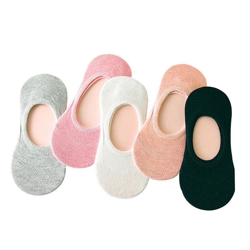 5 Paar Baumwoll-Knöchelsocken - Damen Low Cut Unsichtbare Bootssocken - Cartoon Tiermotiv