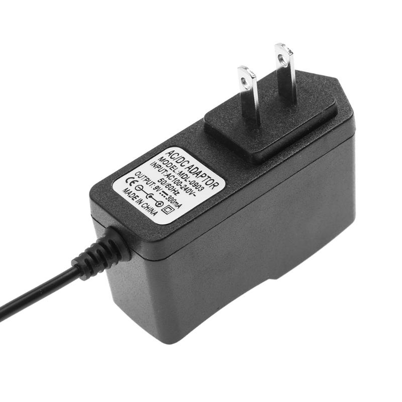 9V 300mA AC/DC adapter robić zasilacza konwerter ładowarka sieciowa 100V-240V dla urządzenia małej mocy 5.5*2.5mm-2.1mm ue nas AU wtyczka