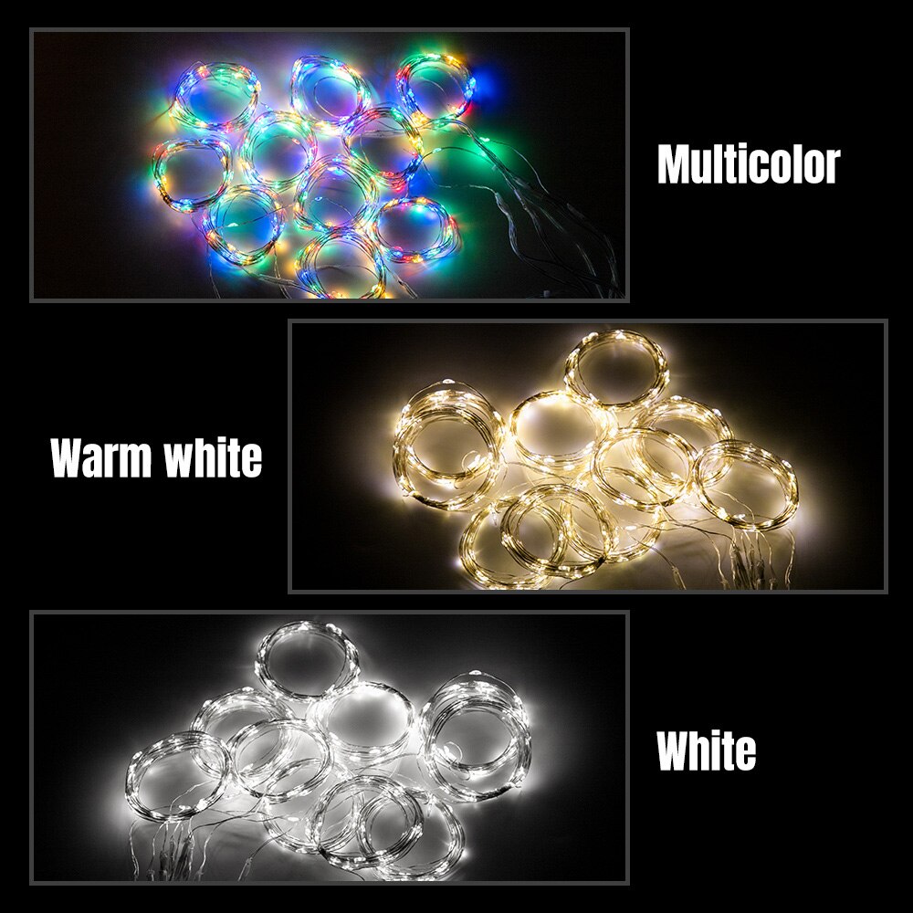 Cortina de luces LED guirnalda de luces Flash guirnalda de Control remoto para Año Navidad al aire libre boda decoración del hogar