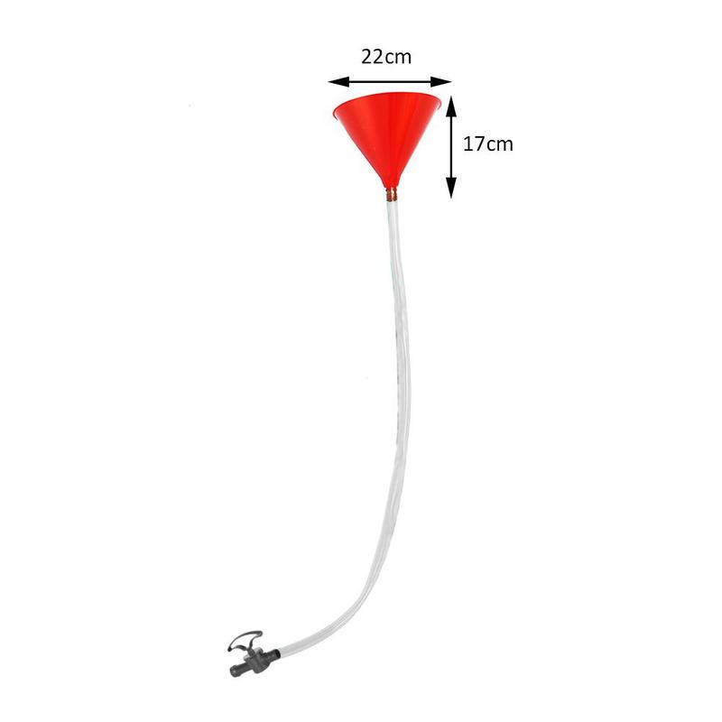Embudo de cerveza largo, tubo de llenado de líquido de vino, manguera de válvula de plástico para cumpleaños, festivales, , Bar, herramienta de PP + PVC, coladores