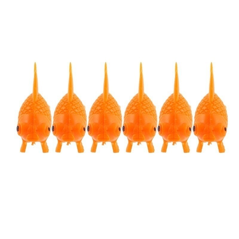 Décoration de poisson rouge artificiel pour Aquarium, 6 pièces, imitation d'acuaires, ornements en plastique, pour Aquarium, Aquarium