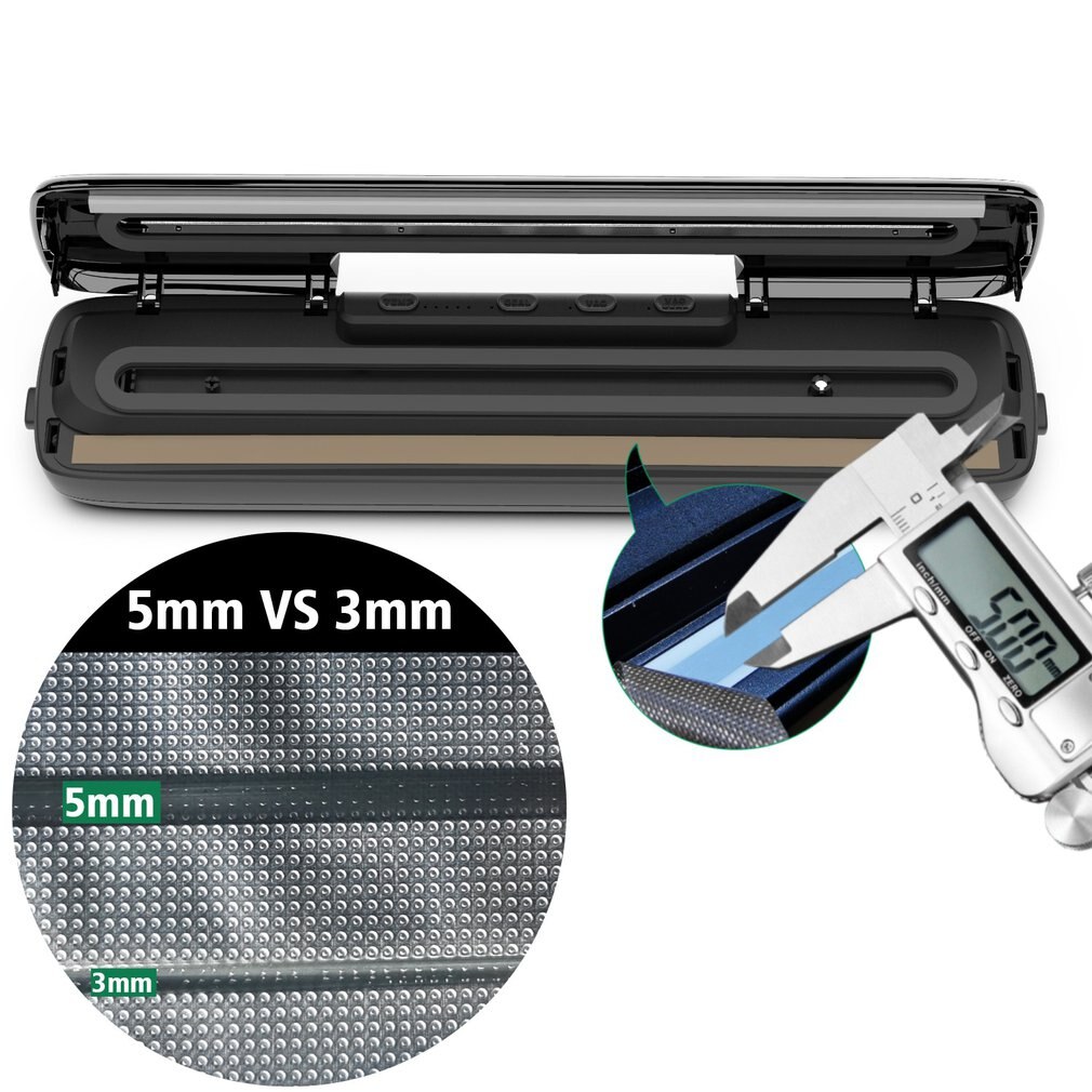 Small Food Vacuum Sealing Machine Automatic Food Sealing Machine For Food Preservation Easy To Clean Dry And Wet Food Mode