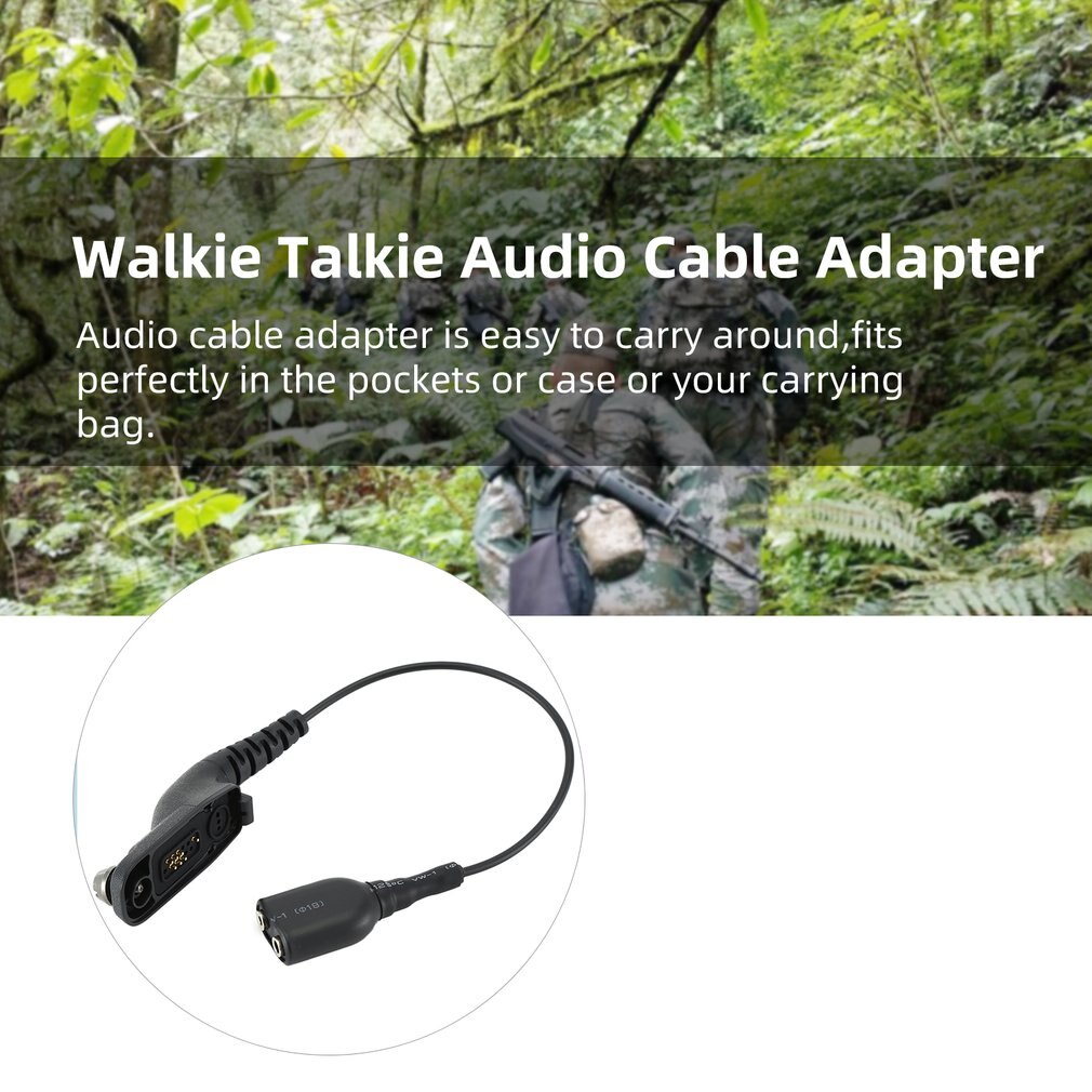 Talkie-walkie adapterkabel til  k 2 ben til baofeng  uv5r 888 sfor motorola xirp 8268 apx 6000 mtp 850s headset mikrofon tilbehør