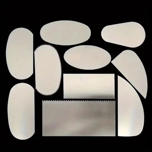 Alle gereedschappen voor keramiek, polymeerklei, boetseren, modelleren, kunstsculptuur, pottenbakken, gereedschapset, stippelmes, vormmes, snijder, klei: Roomwit