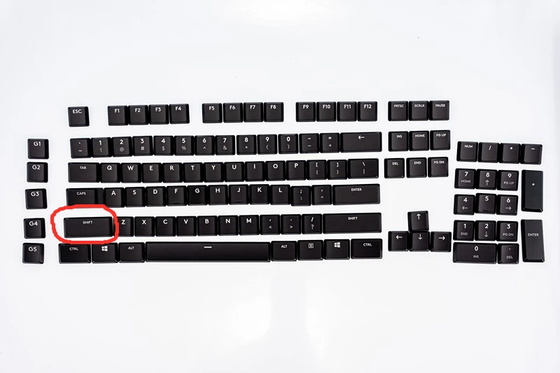 ESC Ctrl Alt Shift Tab Capslock Space Key cap For Mechanical Keyboard Logitech G913 G915 G813 G815 TKL: WHITE