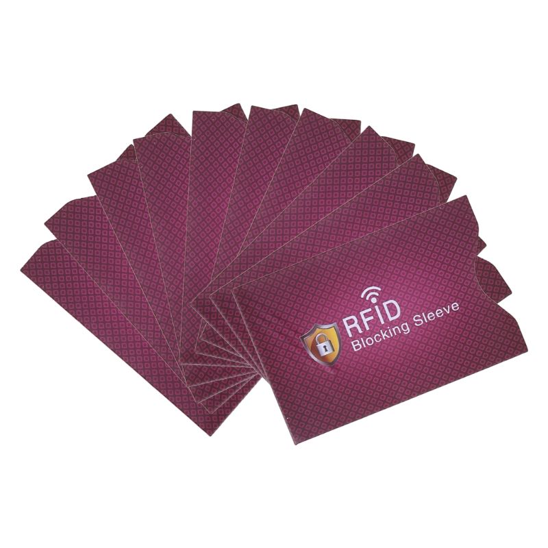 10Pcs Anti Theft for RFID Credit Card Protector Blocking Sleeve Skin Case Cover X3UF