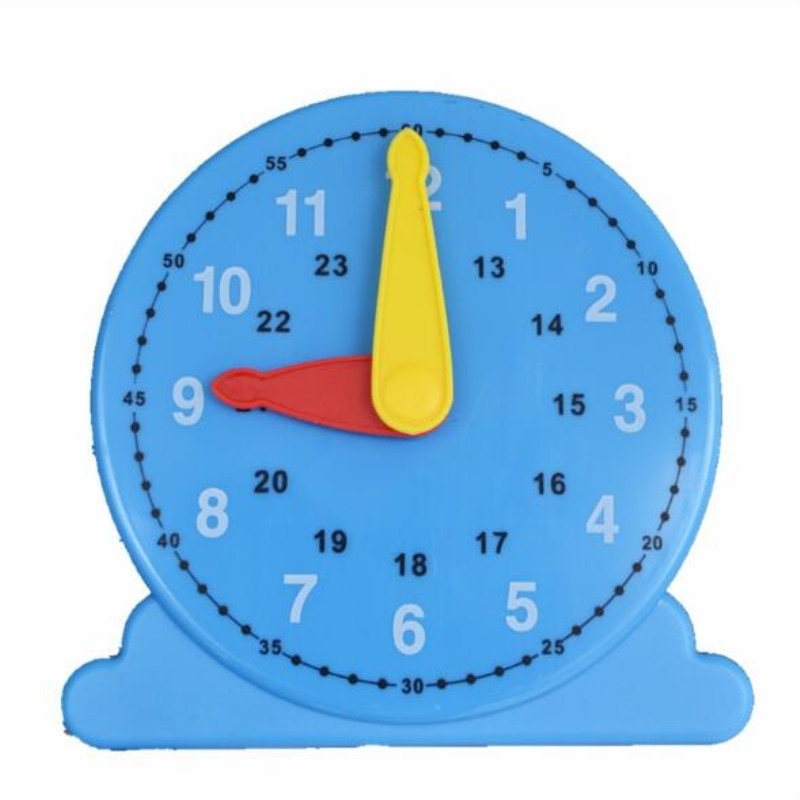 Twee-stitch kinderen klok onderwijs tool herkennen tijd-klok leermiddel kinderen onderwijs klok model wiskunde