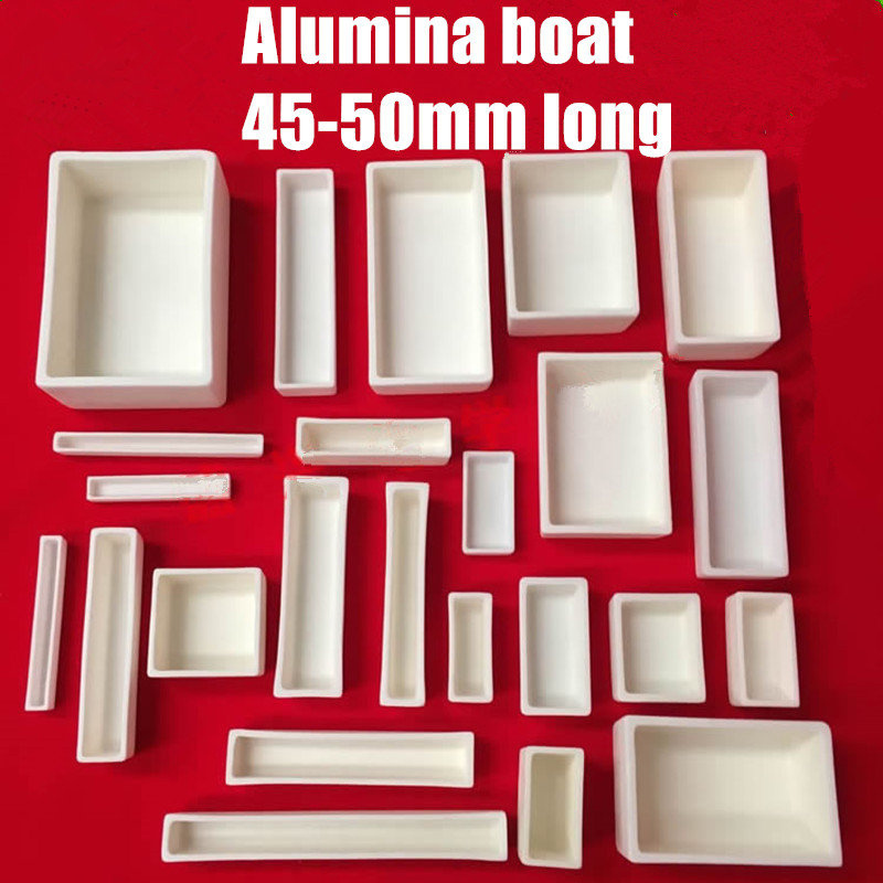 99.5%Al2O3 High Purity Square alumina Ceramic Boat corundum crucible / Al2O3 ceramic crucible / Sintered crucible