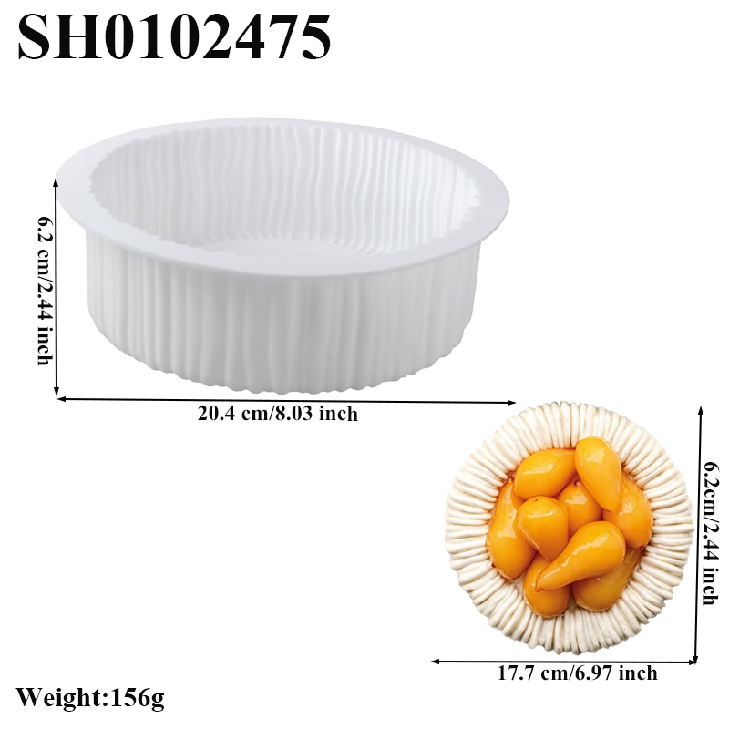 1 o 6 celle Bobina cilindrica struttura design mousse Torta Stampo Francese dolce Stampo da forno Budino fai da te dolce Stampo per cioccolato: Colore rosa