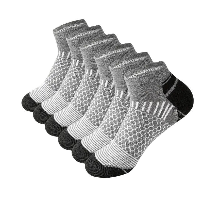 6/12 par fargerike herresokker med lavt badekar, komfortable høstsokker, klassiske svarte forretningssokker, høye, korte herresokker: Blå hvit