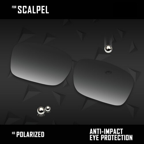 OOWLIT Lenses Replacements For Oakley Scalpel OO9195 Sunglasses Polarized - Multi Colors: Grey Gradient