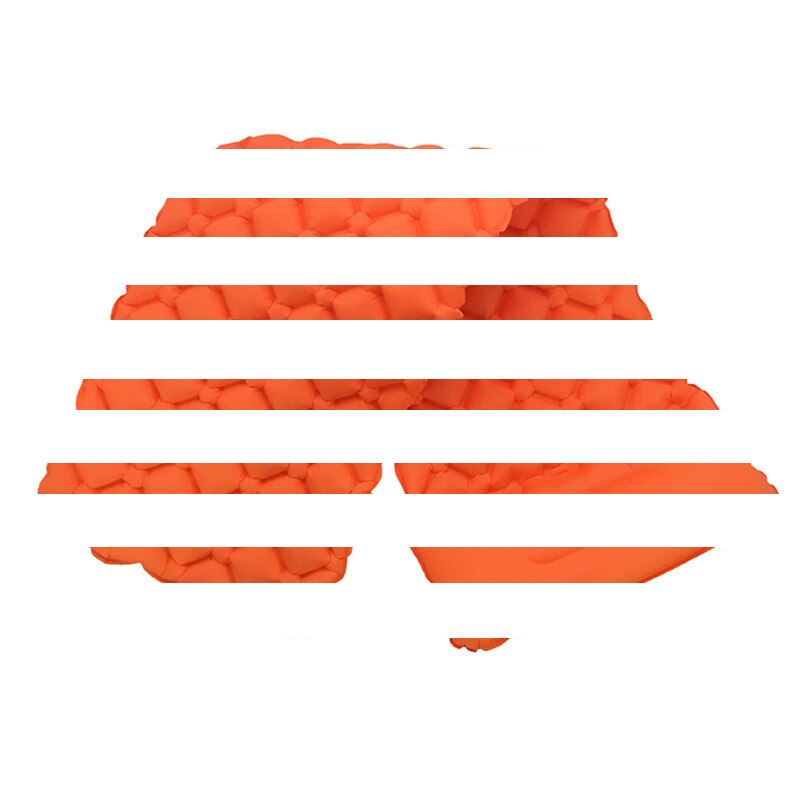 190*56cm Inflatable Outdoor Mattress: Orange