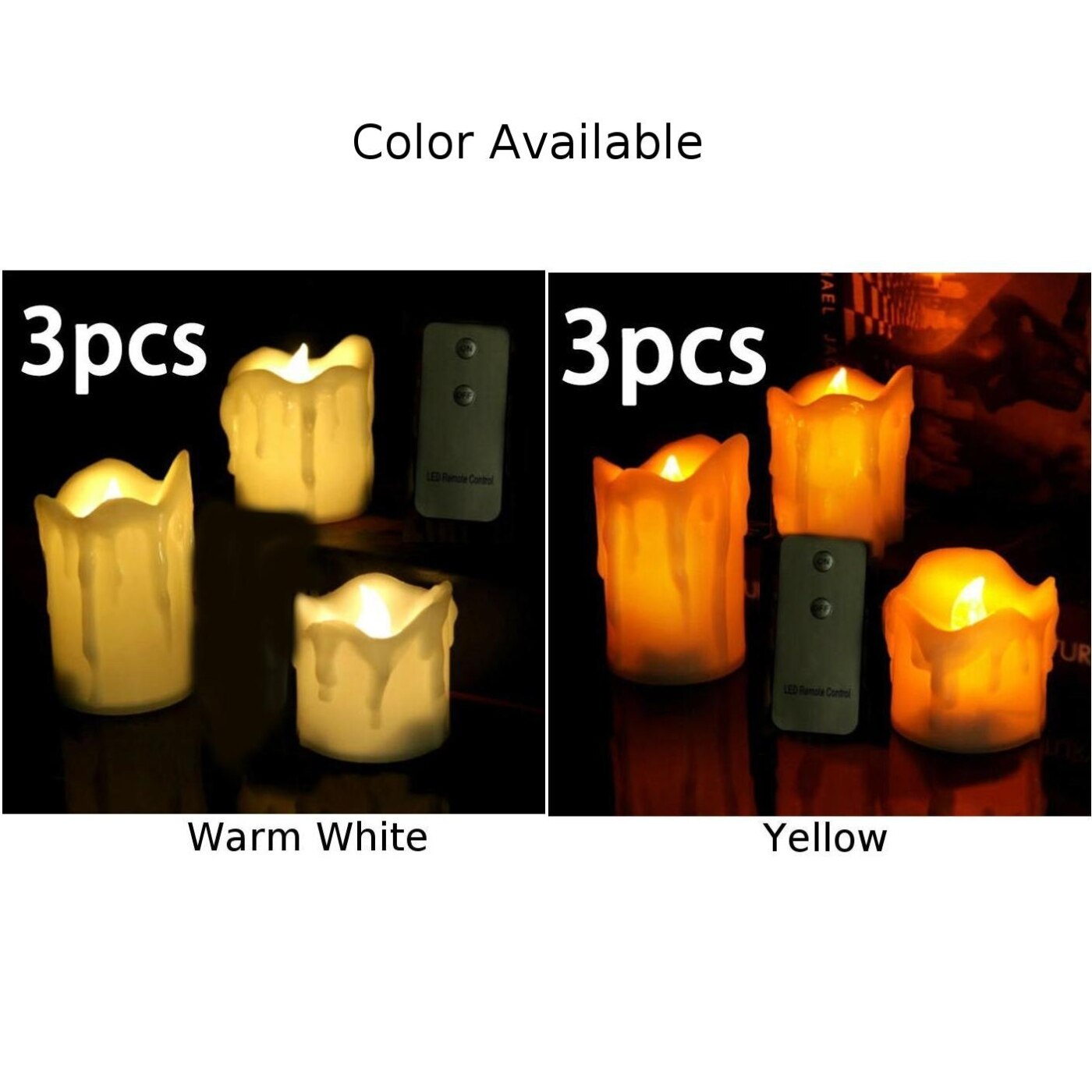 3 sztuk doprowadziło robić parzenia herbaty zegar elektryczny herbata światło świece doprowadziło herbaty światła moc baterii