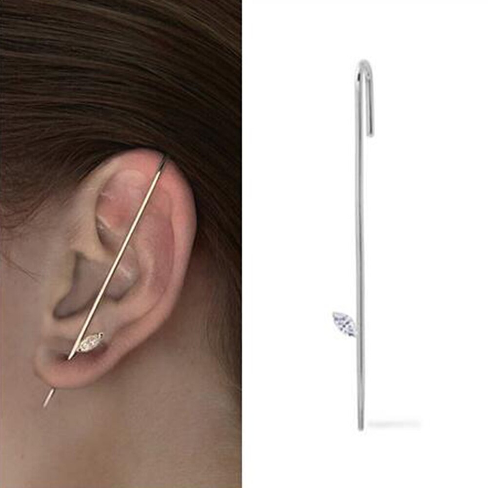 1 Pc Oor Wrap Crawler Haak Oorbellen Sash Oor Naalden Rond De Oorschelp Clip Sieraden Vrouwen Bohemian Wedding Piercing Oorbellen: 7