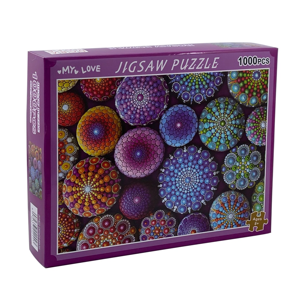 Colorful Dots Puzzle 1000 Pieces Jigsaw Puzzle for Adults Kids