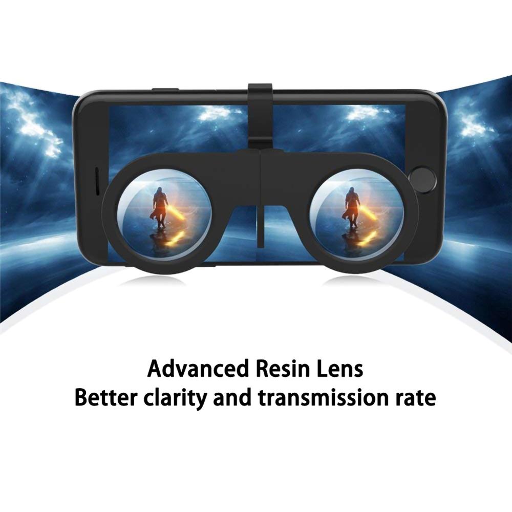 Mini Foldable 3D Virtual Reality VR Glasses for Samsung Galaxy S8 S9 Plus Xiaomi Smartphone 3d Movies 3 D Glass Lens Vrbox Box