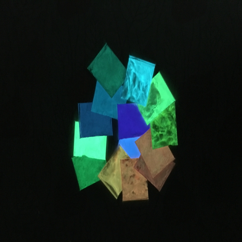 Polvo luminoso que brilla en la oscuridad, polvo fluorescente superbrillante, pintura luminosa, materiales de bricolaje, polvo noctilucente, 10 gr/lote