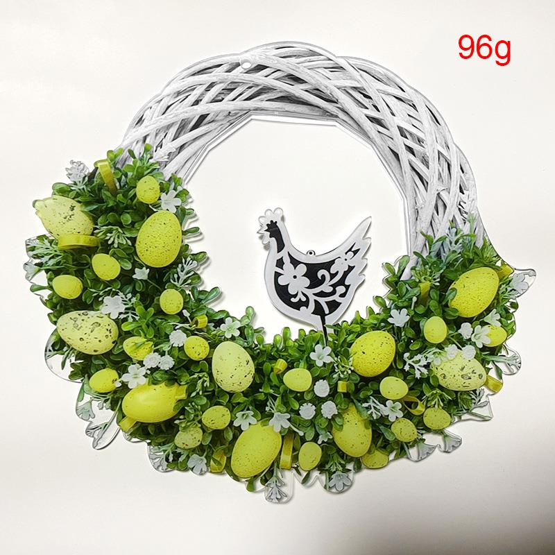 Corona con estampado de conejo de pascua, colgante de huevo de conejo para , decoración de Ambiente, decoración de pared para el hogar, accesorios,