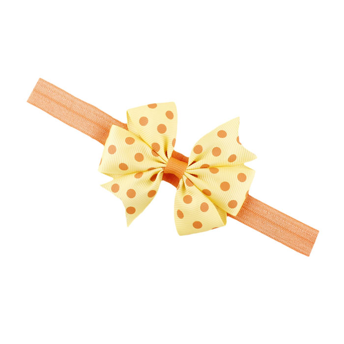Nieuw Mooie Zoete kinderen Elastische Kracht Haarband Prinses Baby Meisjes Ronde Dot Strik Luipaard Haarband Baby