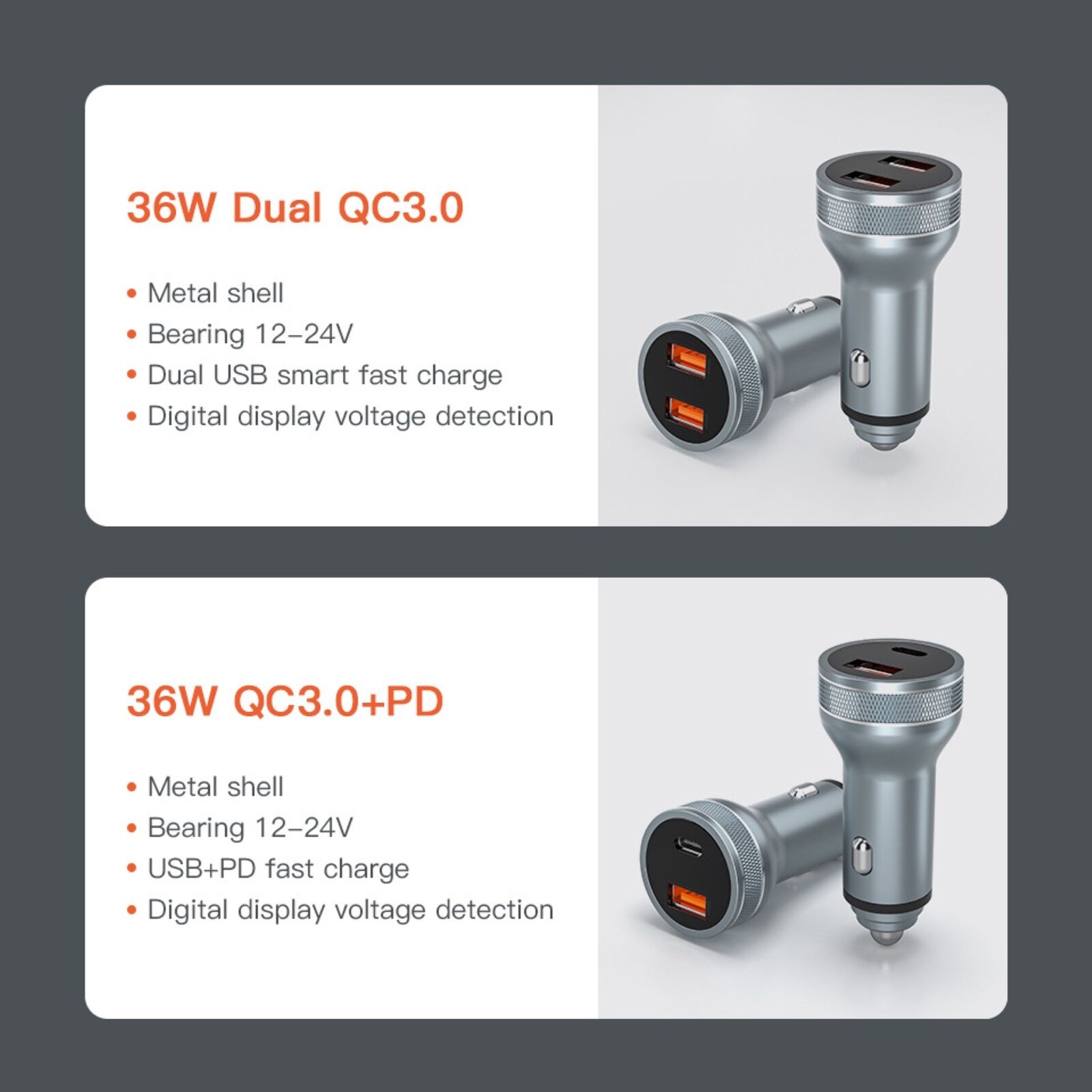 Lupway Usb Car Charger Voor Iphone 12 11 36W Quick Charge 3.0 Snel Opladen Charger Auto Type C Qc pd 3.0 Mobiele Telefoon Lading