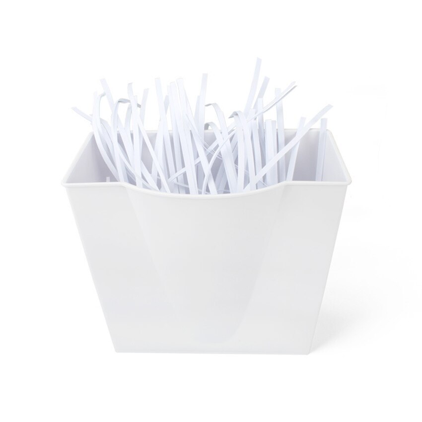 Broyeur de papier à bande 6 feuilles 6mm, broyeur de papier de bureau à domicile avec Protection contre la surchauffe, panier à déchets 7l
