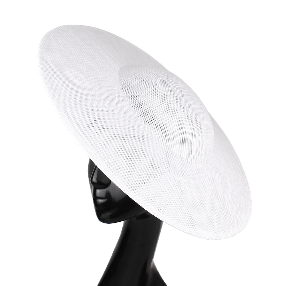 Big Top Hat 40 CM Size Women Party Dinner Deby Cocktail Ladies Chapeau Cap Bride Wedding Fascinators Base DIY Hair Accessores