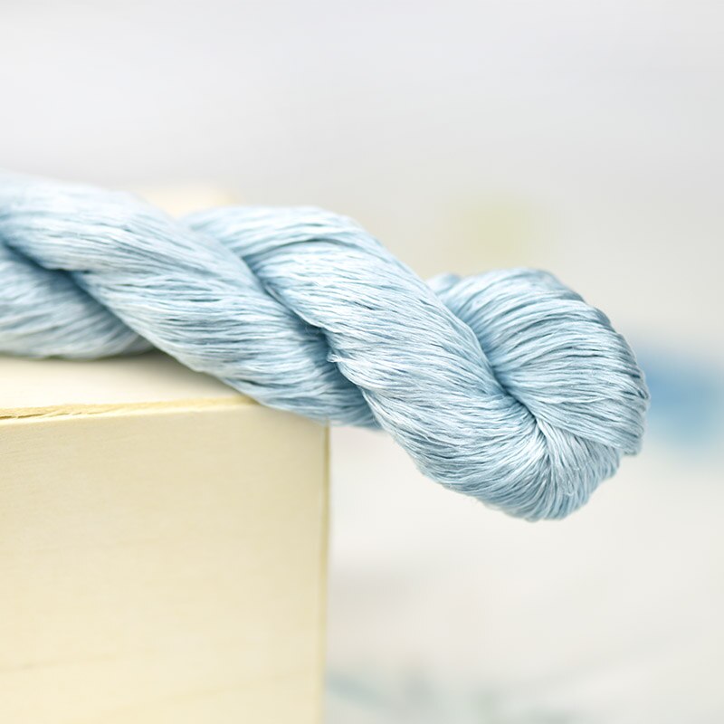 silk embroidery thread / 100% silk thread /hand embroidery embroider cross stitch/Prussian blue/8 pure colors: 2