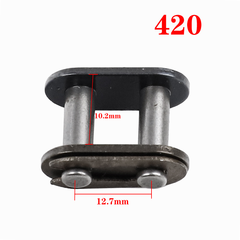 1 Uds. Eslabón de cadena primario/dorado 530/520/420/428/T8F/25H hebilla de bloqueo de cadena para 49CC Mini Moto Dirt Bike motocicleta ATV Scooter: Lavanda