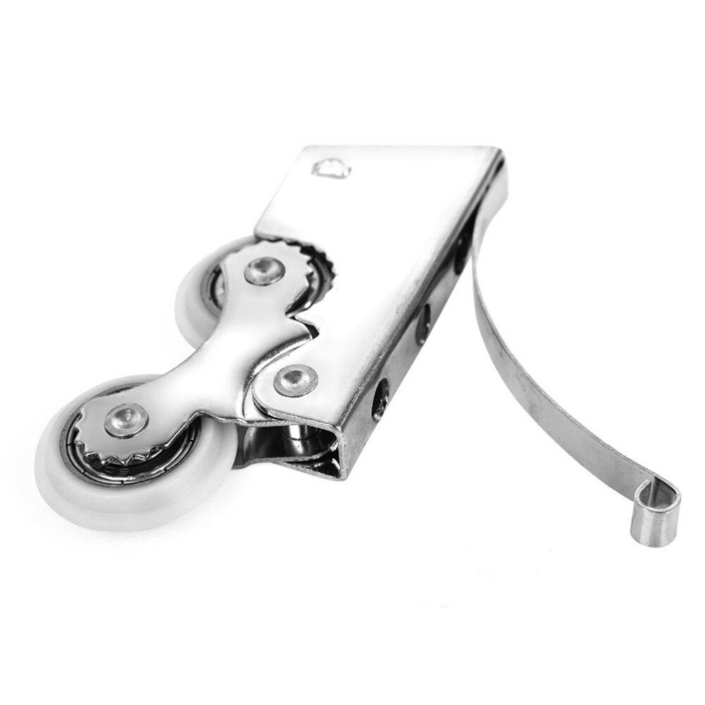 2PCS Double Wheel Door Runners Rollers Replacement Window Door Wheels Sliding Enclosure Wheels Pulleys for Home Wardrobe