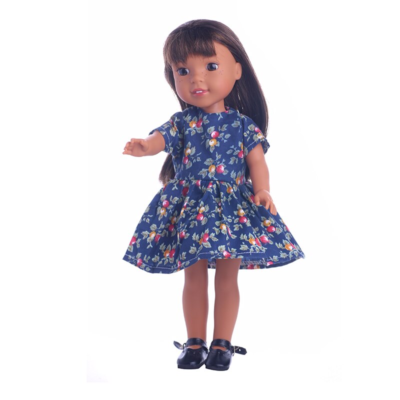 Luckdoll billig smuk 14 stilarter dukketøj kjole vælg til 14.5 tommer wellie wishers dukke og 14 tommer dukke og 1/6 dukke: M13
