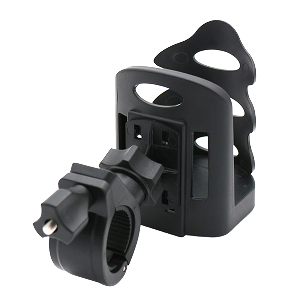 Universal Adjustable Handlebar Mount 360 Degrees Rotation Drink Bottle Cup Holder for Stroller Motorcycle Motorbike