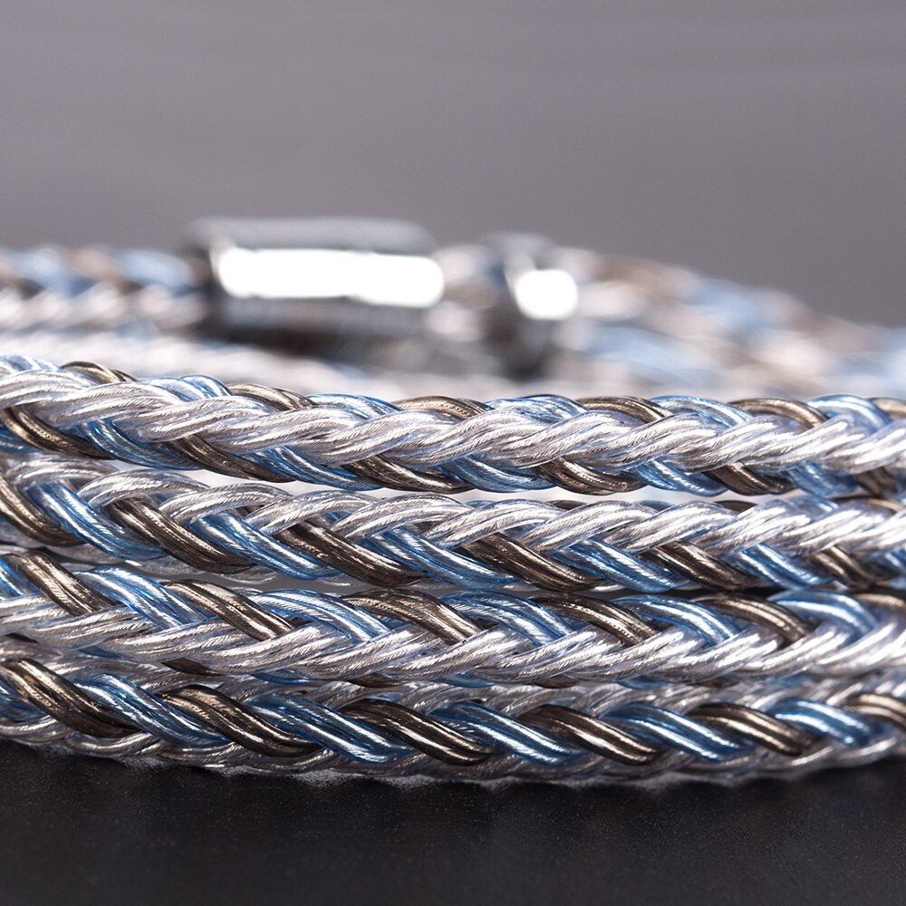 KBEAR 16 core Silver plated Cable 2.5/3.5/4.4mm Upgrade Cable With MMCX/2pin/QDC/TFZ Connector For ZS10/ZSN PRO F1 KB06 HI7